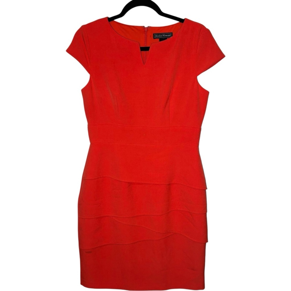 Jessica Howard - Red Cap Sleeve Dress‎